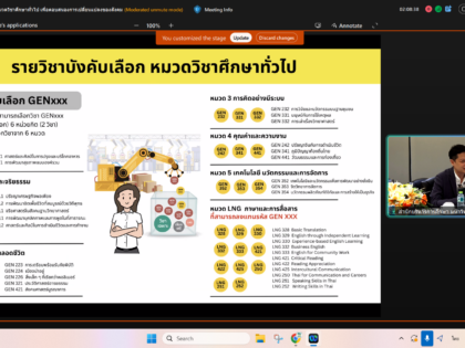 สัมมนาเรื่องทิศทางการพัฒนาหมวดวิชาศึกษาทั่วไป เพื่อตอบสนองการเปลี่ยนแปลงของสังคม